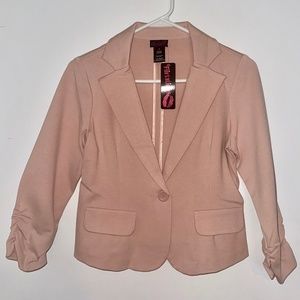 Mauve Stretch Business Jacket 3/4 sleeves